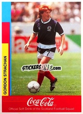 Sticker Gordon Strachan - British International Footballers n. 9 - Merlin