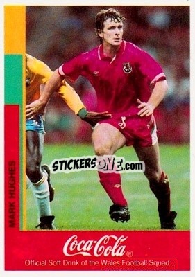 Sticker Mark Hughes - British International Footballers - Merlin