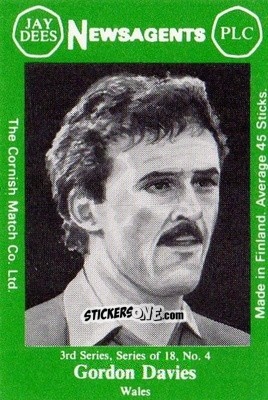 Sticker Gordon Davies