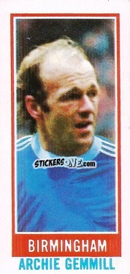 Sticker Archie Gemmill - Footballers 1980-1981
 n. 192 - Topps