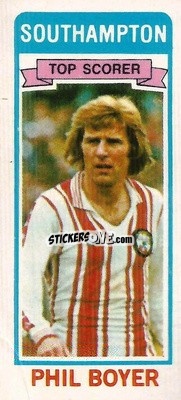 Sticker Phil Boyer - Footballers 1980-1981
 n. 49 - Topps