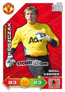Sticker Tomasz Kuszczak - Manchester United 2011-2012. Adrenalyn Xl n. 2 - Panini