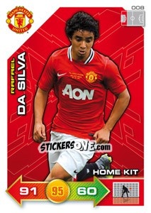 Sticker Rafael da Silva - Manchester United 2011-2012. Adrenalyn Xl - Panini
