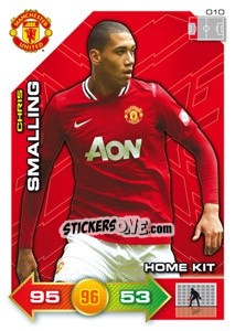 Cromo Chris Smalling - Manchester United 2011-2012. Adrenalyn Xl - Panini