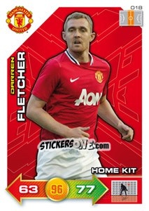 Sticker Darren Fletcher - Manchester United 2011-2012. Adrenalyn Xl n. 18 - Panini