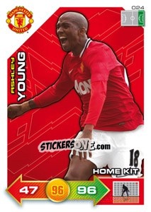 Sticker Ashley Young - Manchester United 2011-2012. Adrenalyn Xl n. 24 - Panini