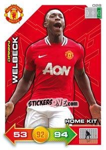 Sticker Danny Welbeck - Manchester United 2011-2012. Adrenalyn Xl - Panini