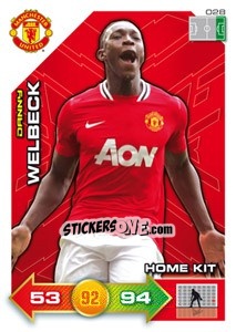 Sticker Danny Welbeck - Manchester United 2011-2012. Adrenalyn Xl n. 28 - Panini