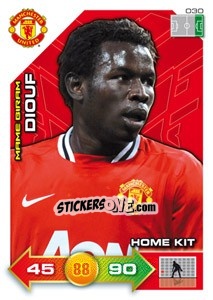 Sticker Mame Biram Diouf - Manchester United 2011-2012. Adrenalyn Xl - Panini