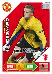 Sticker Anders Lindegaard - Manchester United 2011-2012. Adrenalyn Xl n. 33 - Panini