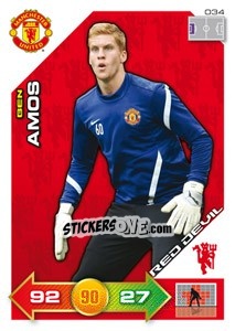 Sticker Ben Amos - Manchester United 2011-2012. Adrenalyn Xl n. 34 - Panini