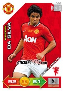 Sticker Rafael da Silva - Manchester United 2011-2012. Adrenalyn Xl - Panini