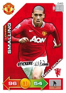 Figurina Chris Smalling - Manchester United 2011-2012. Adrenalyn Xl - Panini