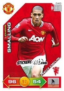Sticker Chris Smalling - Manchester United 2011-2012. Adrenalyn Xl n. 40 - Panini
