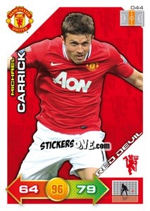 Cromo Michael Carrick - Manchester United 2011-2012. Adrenalyn Xl - Panini