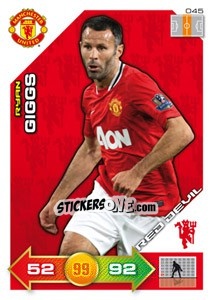 Sticker Ryan Giggs - Manchester United 2011-2012. Adrenalyn Xl - Panini