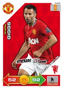 Sticker Ryan Giggs - Manchester United 2011-2012. Adrenalyn Xl n. 45 - Panini