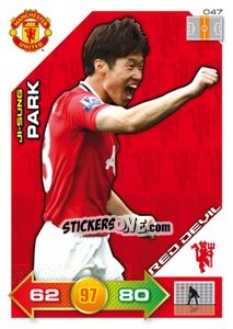 Sticker Ji-Sung Park - Manchester United 2011-2012. Adrenalyn Xl n. 47 - Panini