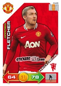 Sticker Darren Fletcher - Manchester United 2011-2012. Adrenalyn Xl n. 48 - Panini