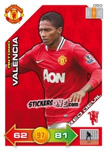 Sticker Antonio Valencia - Manchester United 2011-2012. Adrenalyn Xl n. 50 - Panini