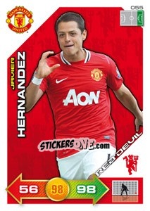 Figurina Javier Hernandez - Manchester United 2011-2012. Adrenalyn Xl - Panini