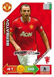 Sticker Dimitar Berbatov - Manchester United 2011-2012. Adrenalyn Xl n. 56 - Panini