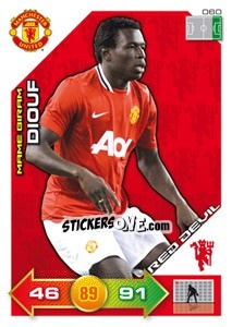 Sticker Mame Biram Diouf - Manchester United 2011-2012. Adrenalyn Xl n. 60 - Panini