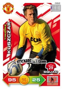 Sticker Tomasz Kuszczak - Manchester United 2011-2012. Adrenalyn Xl n. 62 - Panini