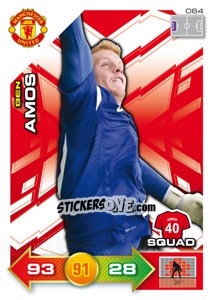 Figurina Ben Amos - Manchester United 2011-2012. Adrenalyn Xl n. 64 - Panini