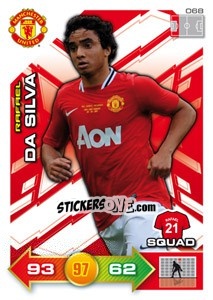 Cromo Rafael da Silva - Manchester United 2011-2012. Adrenalyn Xl - Panini