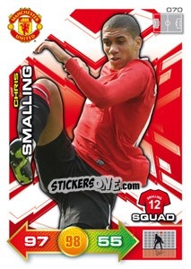 Sticker Chris Smalling - Manchester United 2011-2012. Adrenalyn Xl - Panini