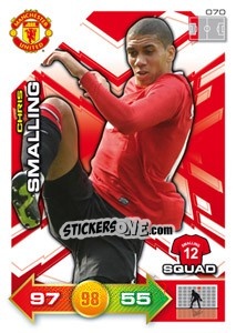 Sticker Chris Smalling - Manchester United 2011-2012. Adrenalyn Xl n. 70 - Panini