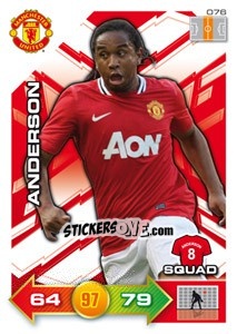 Sticker Anderson - Manchester United 2011-2012. Adrenalyn Xl - Panini