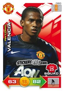 Sticker Antonio Valencia - Manchester United 2011-2012. Adrenalyn Xl n. 80 - Panini