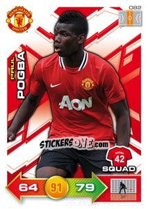 Figurina Paul Pogba - Manchester United 2011-2012. Adrenalyn Xl - Panini