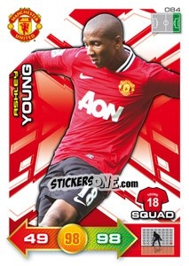 Sticker Ashley Young - Manchester United 2011-2012. Adrenalyn Xl - Panini