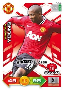 Sticker Ashley Young - Manchester United 2011-2012. Adrenalyn Xl n. 84 - Panini