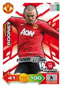 Sticker Wayne Rooney - Manchester United 2011-2012. Adrenalyn Xl n. 87 - Panini