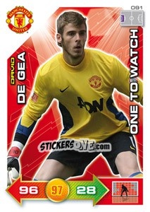 Sticker David de Gea - Manchester United 2011-2012. Adrenalyn Xl n. 91 - Panini