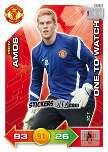 Sticker Ben Amos - Manchester United 2011-2012. Adrenalyn Xl n. 92 - Panini