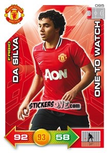 Figurina Fabio da Silva - Manchester United 2011-2012. Adrenalyn Xl - Panini