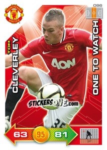 Sticker Tom Cleverley - Manchester United 2011-2012. Adrenalyn Xl n. 96 - Panini