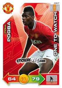 Cromo Paul Pogba - Manchester United 2011-2012. Adrenalyn Xl - Panini