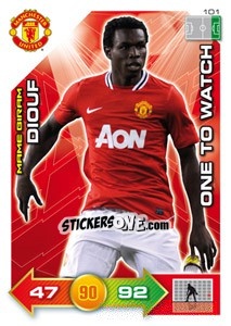 Figurina Mame Biram Diouf - Manchester United 2011-2012. Adrenalyn Xl - Panini