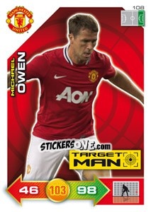 Figurina Michael Owen - Manchester United 2011-2012. Adrenalyn Xl - Panini