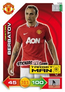 Figurina Dimitar Berbatov - Manchester United 2011-2012. Adrenalyn Xl - Panini