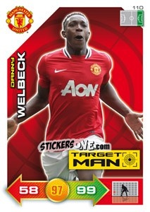 Sticker Danny Welbeck - Manchester United 2011-2012. Adrenalyn Xl n. 110 - Panini