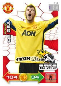 Sticker David de Gea - Manchester United 2011-2012. Adrenalyn Xl - Panini