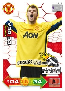 Sticker David de Gea - Manchester United 2011-2012. Adrenalyn Xl n. 111 - Panini