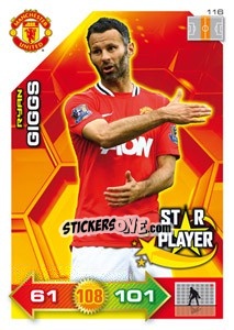 Cromo Ryan Giggs - Manchester United 2011-2012. Adrenalyn Xl - Panini